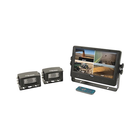 A & I Products CabCAM  Video System, Quad (Includes 9" Digital Touch Screen TFT LCD Monitand 2 Cameras) 11"x10"x4" A-CCT9M2CQ